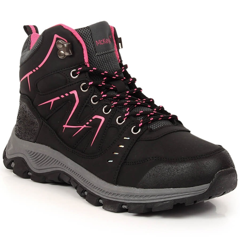 Chaussures trekking hautes femme McKeylor noires le noir