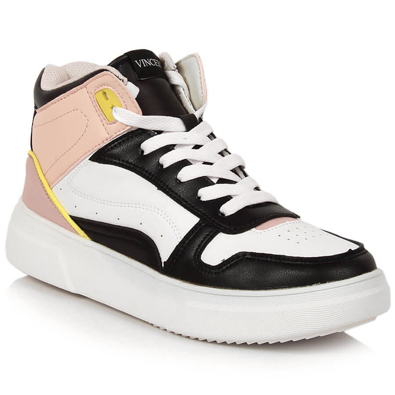 Baskets montantes Vinceza multicolores blanche Baskets montantes Vinceza multicolores blanche