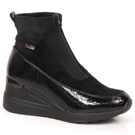 Bottes compensées isolées pour femme Noir Jezzi le noir