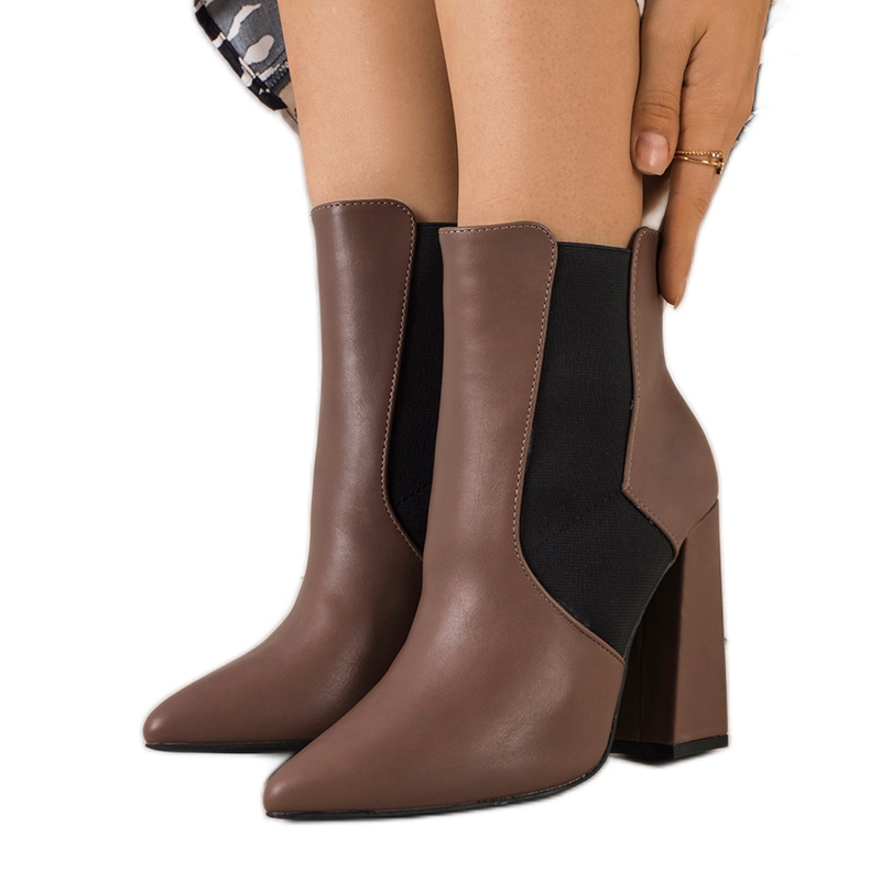 Bottines Chelsea marron sur le poteau Hamilt brun Bottines Chelsea marron sur le poteau Hamilt brun