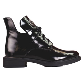 Bottes femme Shelovet avec découpe noir