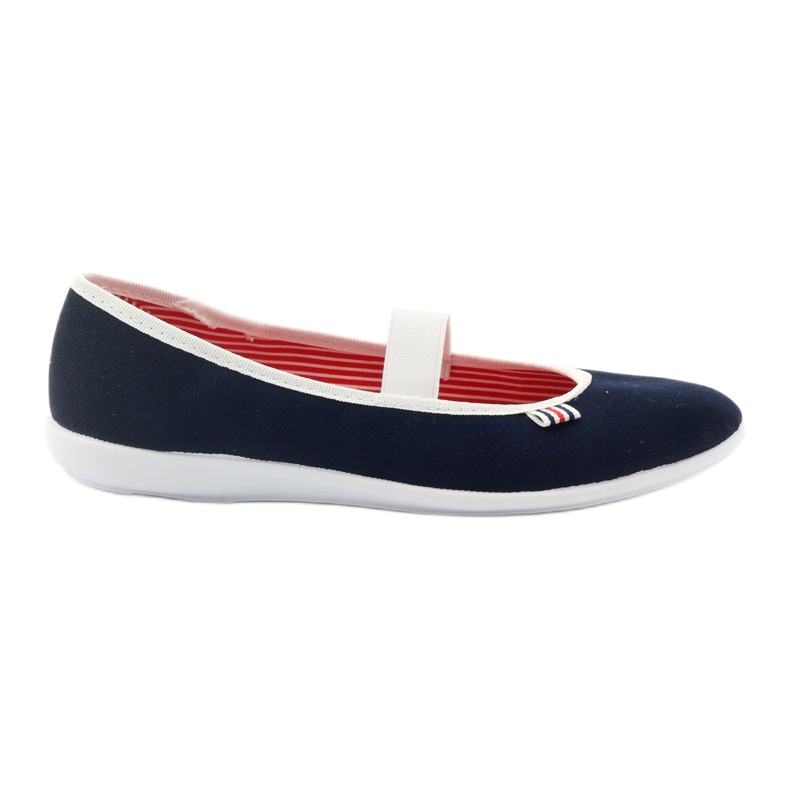 Baskets femme tchèque Befado 493q002 bleu marin blanche