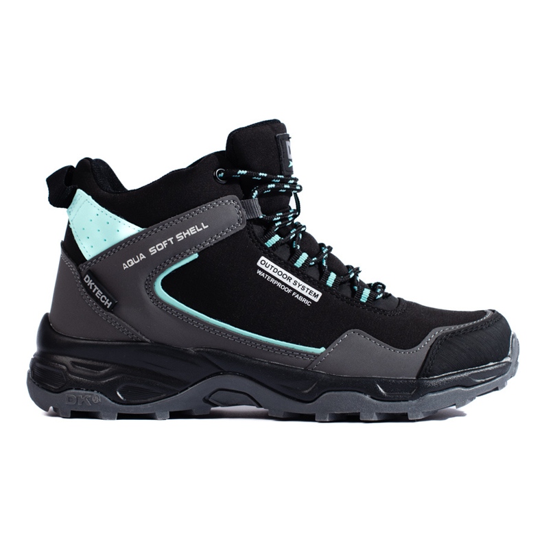 Chaussures de trekking hautes pour femmes DK noir et gris le noir Chaussures de trekking hautes pour femmes DK noir et gris le noir