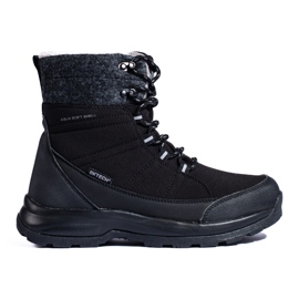 Après-ski femme à lacets DK noir et gris le noir Après-ski femme à lacets DK noir et gris le noir