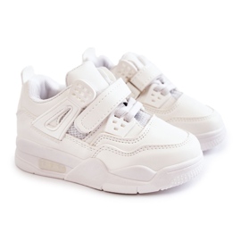 FR1 Chaussures de sport en cuir pour enfants Blanc Marisa