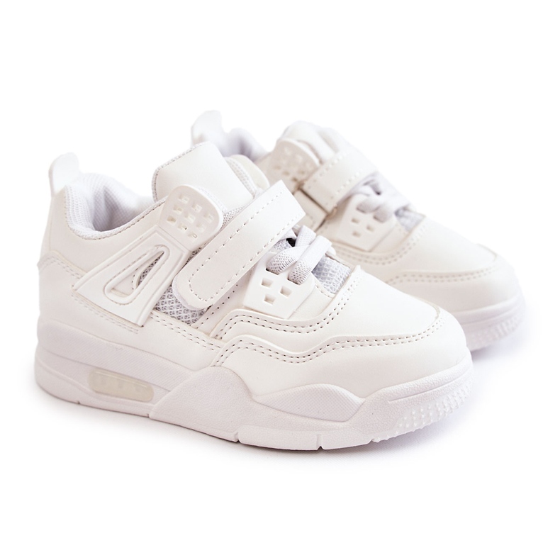 FR1 Chaussures de sport en cuir pour enfants Blanc Marisa blanche