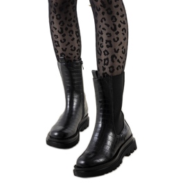 Bottes noires d'Ibraga le noir