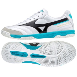 Chaussures de football Mizuno Morelia Sala Classic In M Q1GA220209 blanc blanc