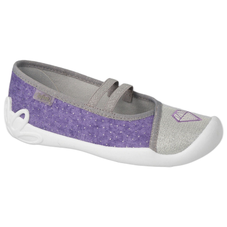 Befado chaussures pour enfants 116Y314 violet argent gris