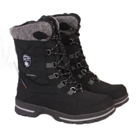 Bottes de neige pour enfants imperméables noires American Club