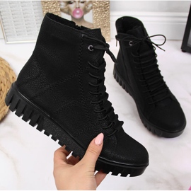 Bottes pour femmes isolées Rieker Y3420-00 noires