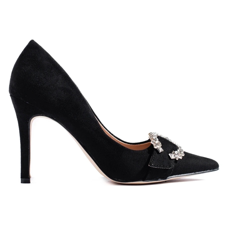 Escarpins femme noirs à talon haut le noir