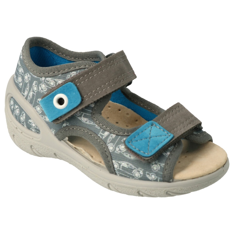 Befado chaussures pour enfants pu 065X169 bleu gris Befado chaussures pour enfants pu 065X169 bleu gris