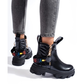 Bottines plateforme femme le noir