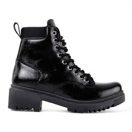 T.Sokolski Bottes pour femmes en cuir noir de Sokolski