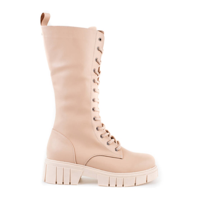 Bottes à lacets pour femmes de Sokolski beige