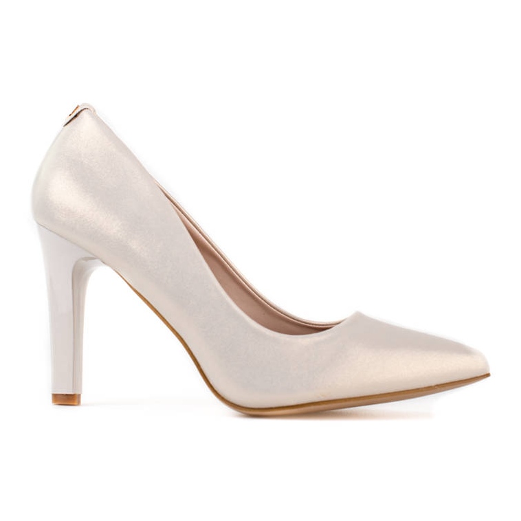 Talons Shelovet brillants pour femmes beige