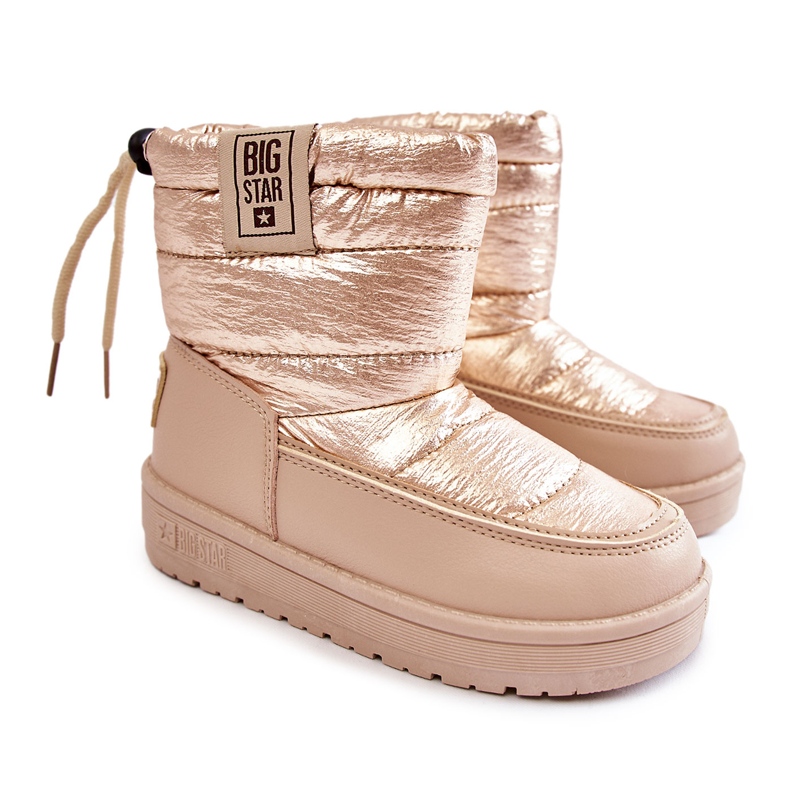 Bottes de neige pour enfants Big Star KK374221 Beżowo-Złote beige Bottes de neige pour enfants Big Star KK374221 Beżowo-Złote beige