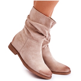 PG1 Bottines Femme Daim Beige Venis CH2180