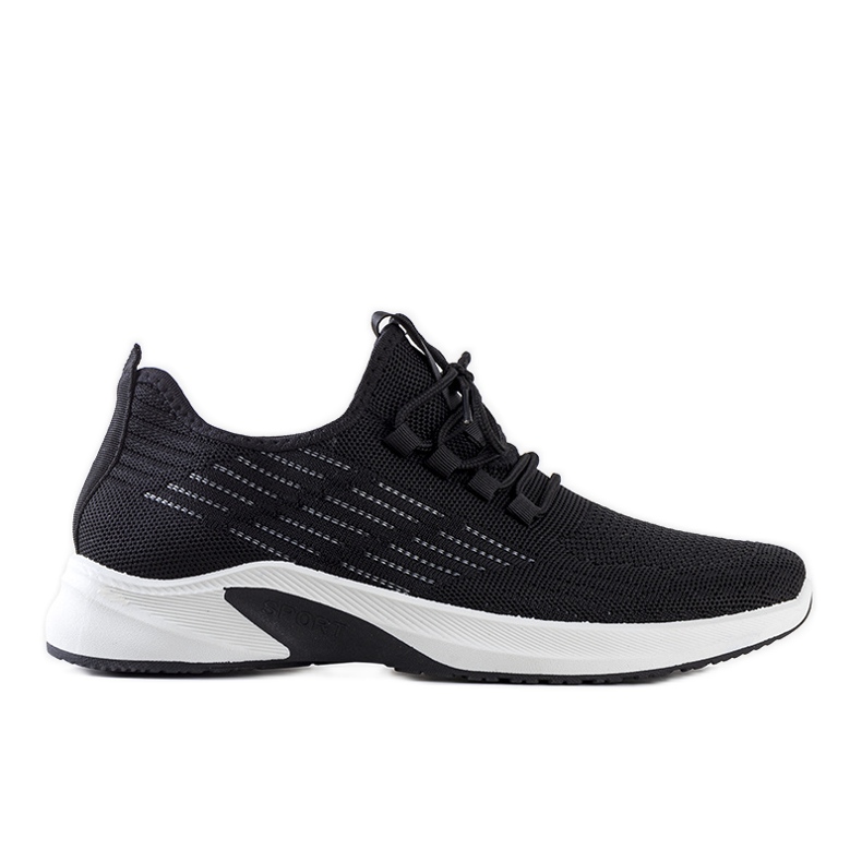 Baskets de sport noires et blanches Brownle le noir