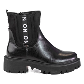 Bottes Chelsea noires pour dames sur la plateforme Shelovet
