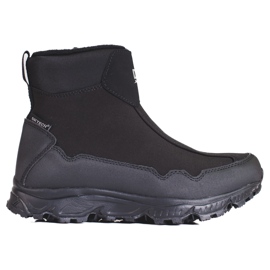 Bottes de neige basses DK pour femmes à semelle épaisse, noires