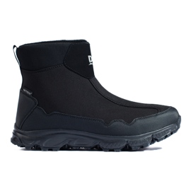 Bottes de neige DK pour hommes à semelle épaisse, noires