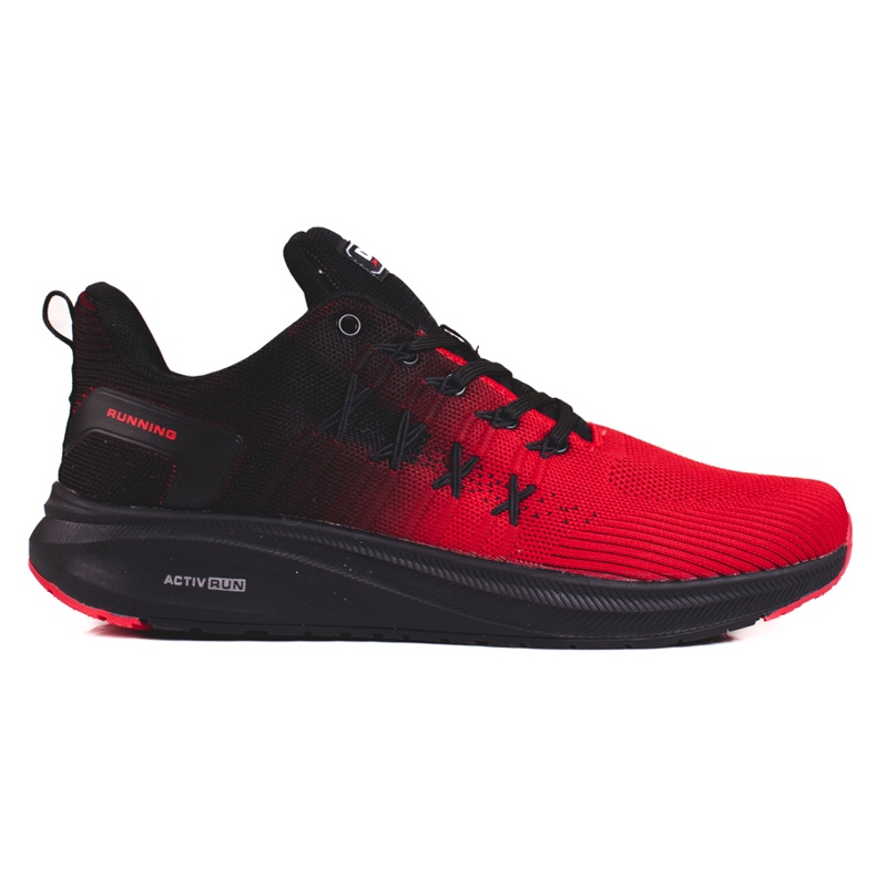 Chaussures de sport homme DK noir et rouge le noir
