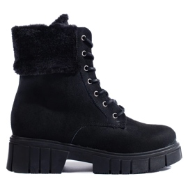 T.Sokolski Bottes femme en daim Shelovet noir