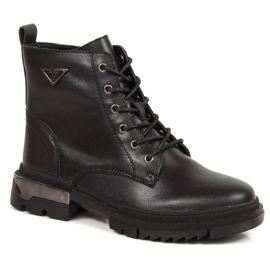 Bottes en cuir isolées noires pour femmes Filippo PAW377B le noir