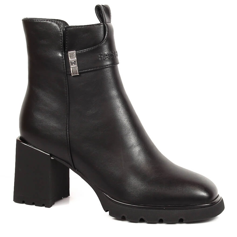Noir Bottines Chelsea Filippo noires pour femme sur le poteau le noir