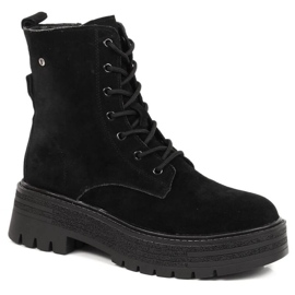 Bottes isolées en cuir suédé Filippo W PAW379A noir