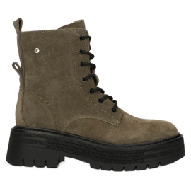 Bottes isolées en cuir suédé Filippo W PAW379B brun