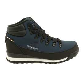 American Club Bottes d'hiver de trekking américaines avec membrane WT61.Bleu marine noir