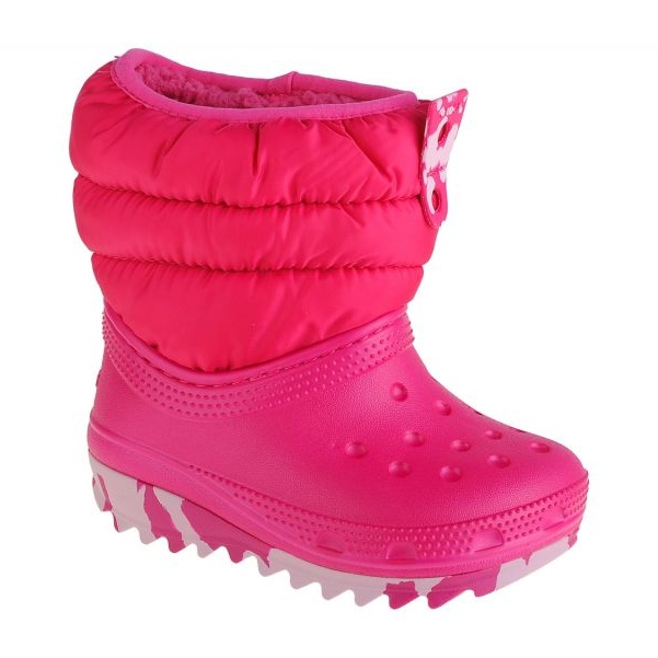 Chaussures Crocs Classic Neo Puff Boot pour tout-petits 207683-6X0 rose