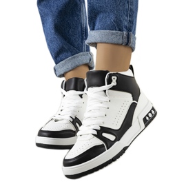 PA1 Baskets noires de Megatheo blanche le noir PA1 Baskets noires de Megatheo blanche le noir