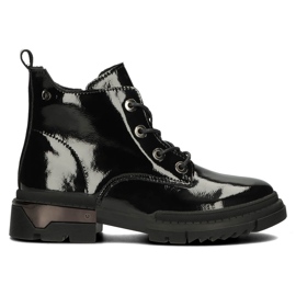 Bottes Laquées Chaudes Filippo DBT4173 BK le noir