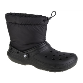 Botte bouffante néo doublée classique Crocs 206630-060 le noir