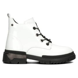 Filippo DBT4173 Bottes vernies isolées, blanc blanche