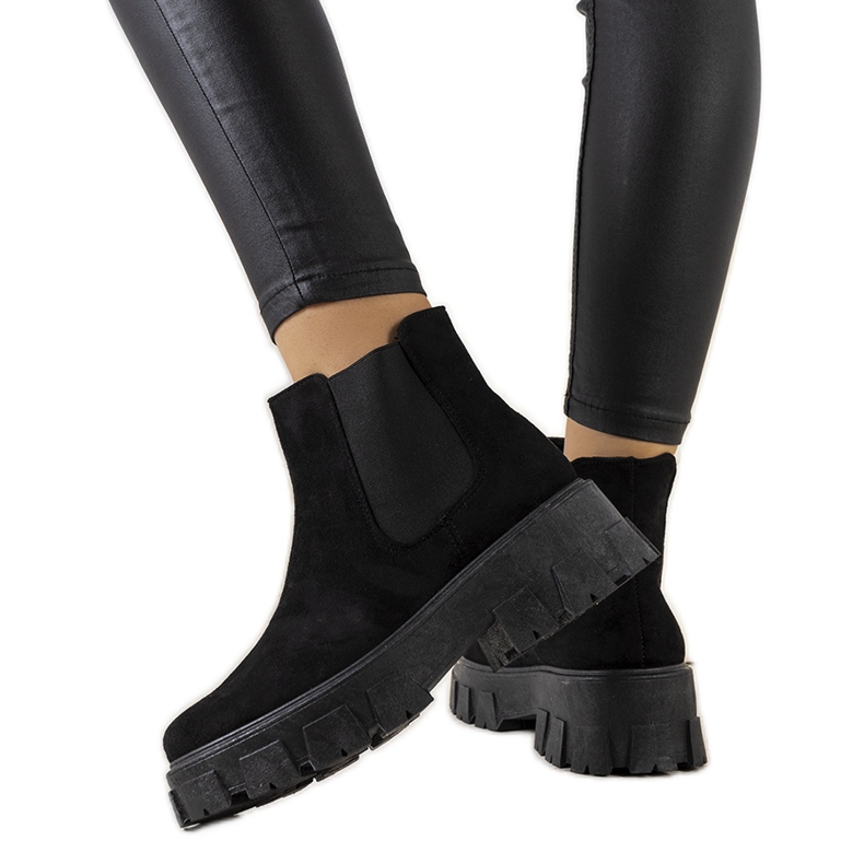 Bottines Mooca femme noires le noir
