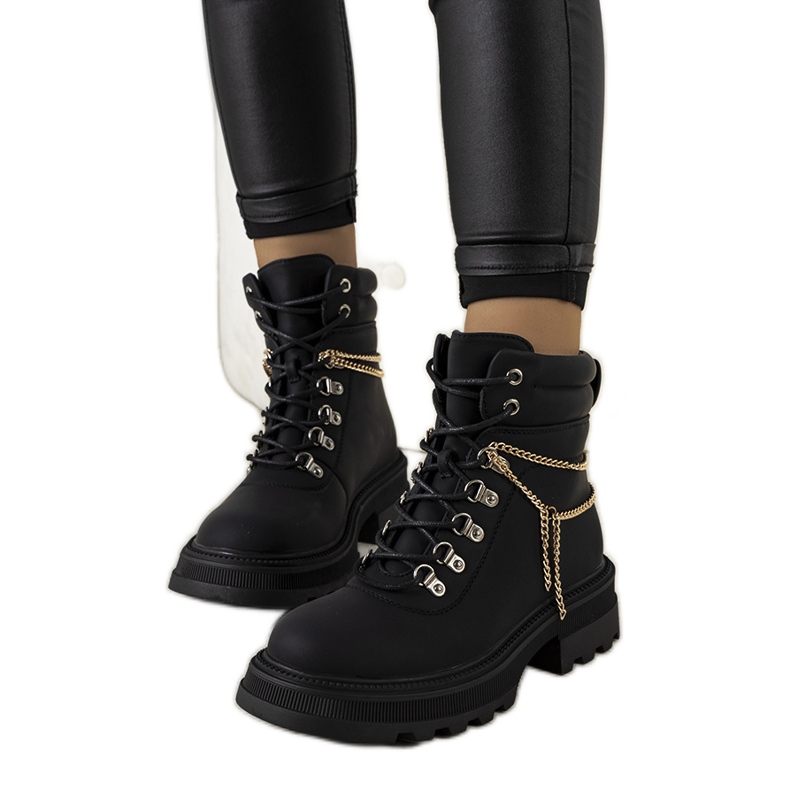 PA1 Bottes noires pour femmes de Zezig le noir PA1 Bottes noires pour femmes de Zezig le noir
