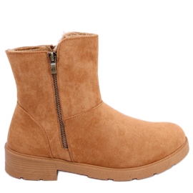 PA1 Bottines plates Kallen Camel brun