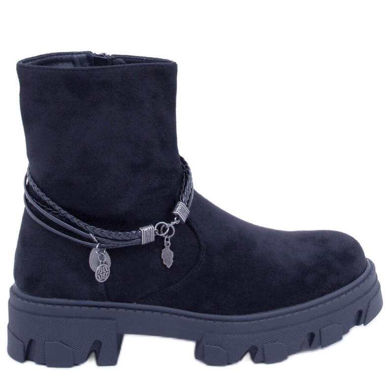 PA1 Connie Bottes plates noires le noir