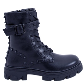 Bottines à lacets Frankee Noir le noir