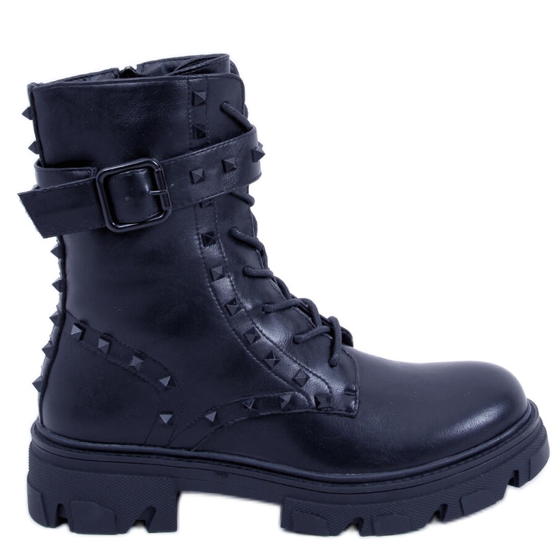 Bottines à lacets Frankee Noir le noir