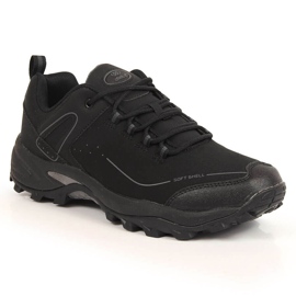 Chaussures de sport trekking softshell homme Atletico imperméables noir