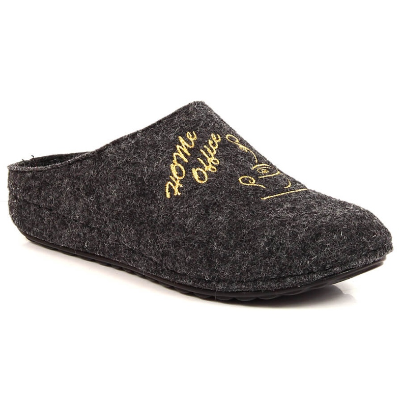 Pantoufles confortables en feutre gris pour femme Panto Fino Pantoufles confortables en feutre gris pour femme Panto Fino