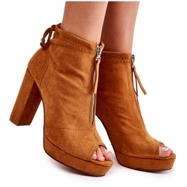 WS1 Bottines en daim camel Donnita brun