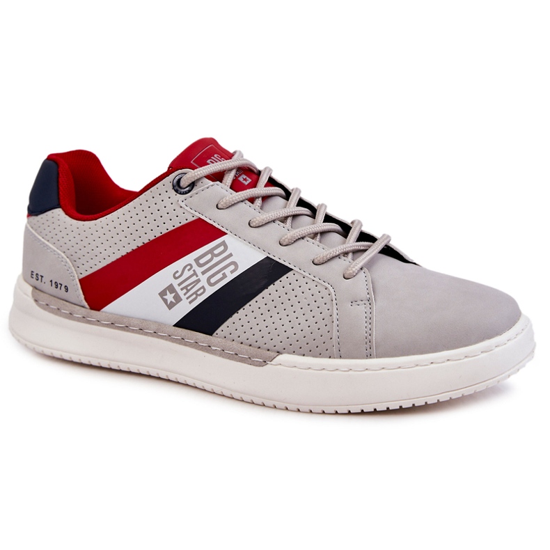 Chaussures de sport classiques pour hommes en mousse à mémoire de forme Big Star KK174056 Gris