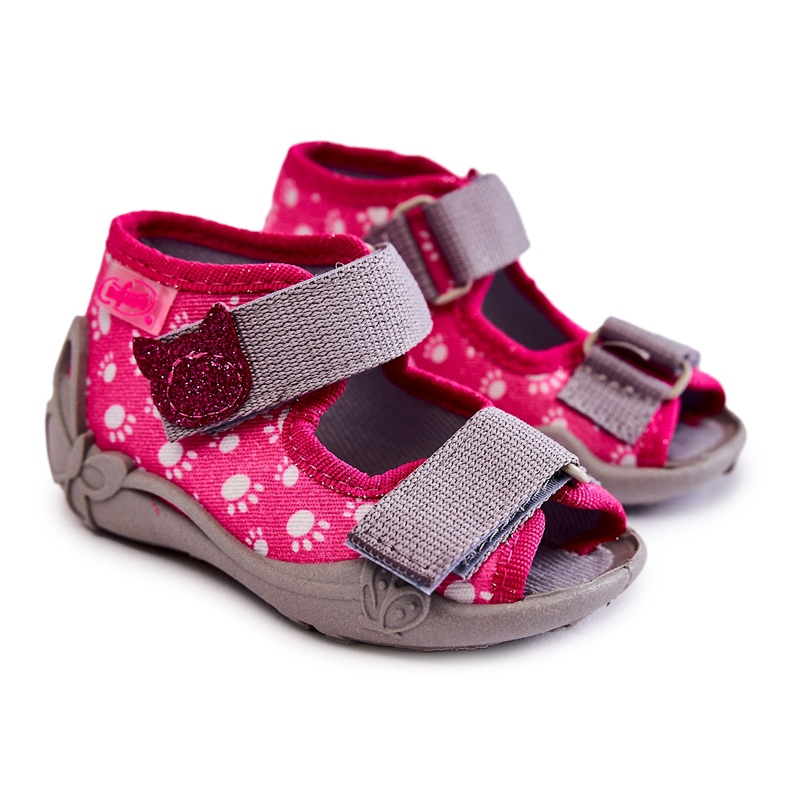 BEFADO S.A. Sandales Chaussons Befado Pattes Velcro 242P108 Rose